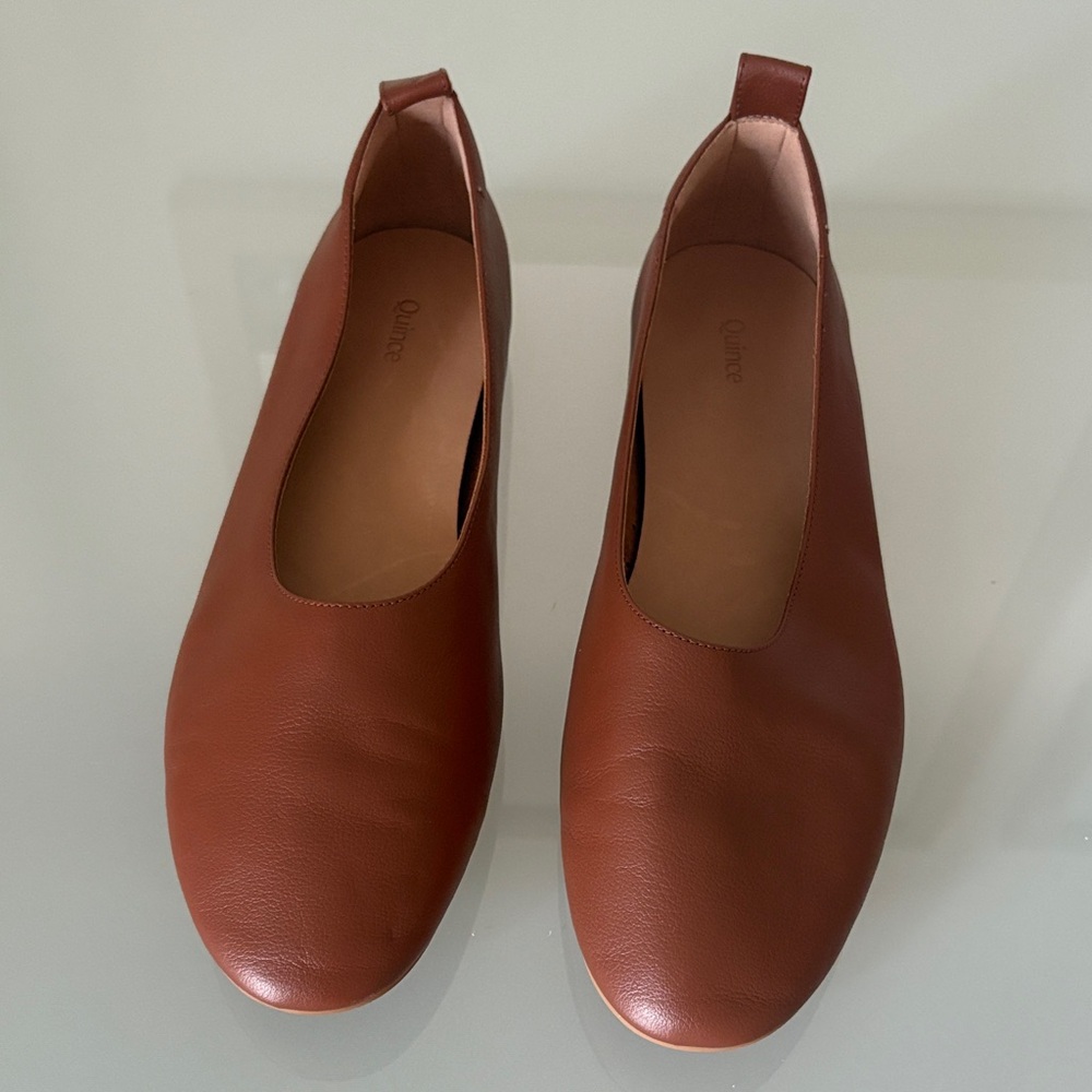 Quince Women's ItalianLeather Ballet Flat Loafers 9
